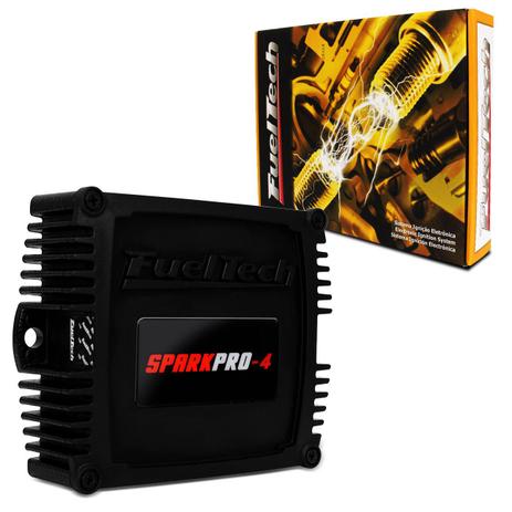 Módulo de Ignição Indutiva de Alta Potência Fueltech Spark Pro 4 Para 2 Bobinas Duplas + Chicote 2m Menor preço em Módulo de Ignição Indutiva de Alta Potência Fueltech Spark Pro 4 Para 2 Bobinas Duplas + Chicote 2m