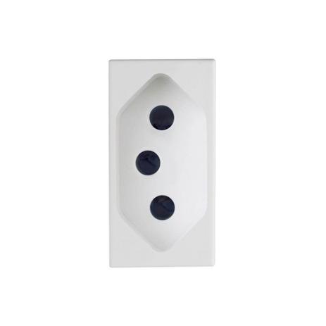 Módulo de Tomada 10a 250v Delta Branco - Iriel Menor preço em Módulo de Tomada 10a 250v Delta Branco - Iriel