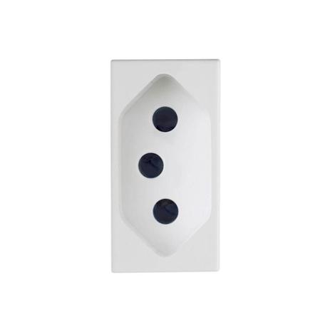 Módulo de Tomada 20a 250v Delta Branco - Iriel Menor preço em Módulo de Tomada 20a 250v Delta Branco - Iriel