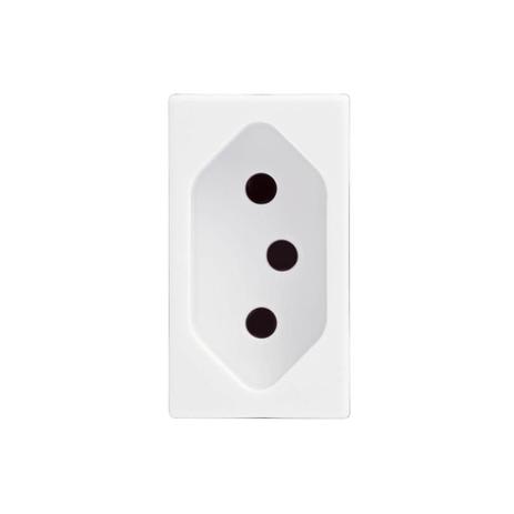 Módulo de Tomada com 2 Polos + Terra 10a 250v Impéria Branco - Iriel Menor preço em Módulo de Tomada com 2 Polos + Terra 10a 250v Impéria Branco - Iriel