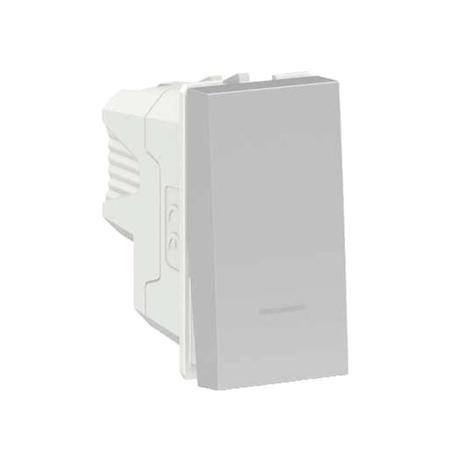 Módulo interruptor intermediário 10A 250V 1 módulo alumínio Schneider Menor preço em Módulo interruptor intermediário 10A 250V 1 módulo alumínio Schneider
