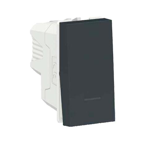 Módulo interruptor intermediário 10A 250V 1 módulo grafite Schneider Menor preço em Módulo interruptor intermediário 10A 250V 1 módulo grafite Schneider