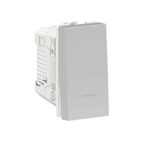 Módulo interruptor paralelo 10A 250V 1 módulo alumínio Schneider Menor preço em Módulo interruptor paralelo 10A 250V 1 módulo alumínio Schneider