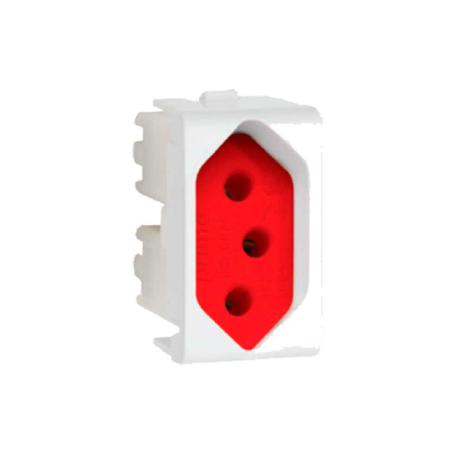Módulo para tomada Lunare 2P T 20A 250V PRM4741 vermelho Schneider Menor preço em Módulo para tomada Lunare 2P T 20A 250V PRM4741 vermelho Schneider