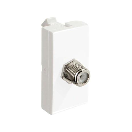 Módulo Pró tomada coaxial tv branco Alumbra Menor preço em Módulo Pró tomada coaxial tv branco Alumbra