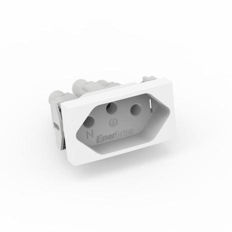 Modulo reale tomada 10a branco - Enerbras Menor preço em Modulo reale tomada 10a branco - Enerbras