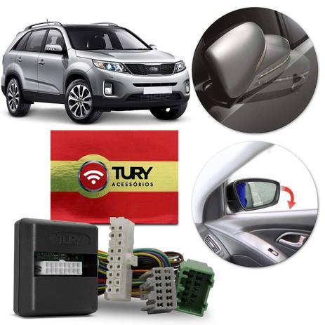 Módulo Rebatimento Retrovisor Elétrico Kia Sorento 10 a 15 Tury PARK 3.2.4 F Tilt Down Menor preço em Módulo Rebatimento Retrovisor Elétrico Kia Sorento 10 a 15 Tury PARK 3.2.4 F Tilt Down