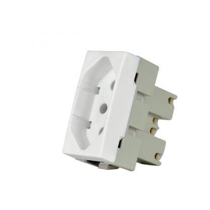 Módulo tomada 10A BR Sleek Margirius Menor preço em Módulo tomada 10A BR Sleek Margirius