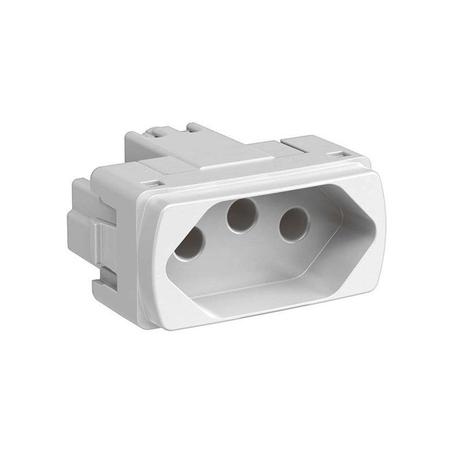 Módulo Tomada 10A Branco Miluz Scheneider - Schneider Menor preço em Módulo Tomada 10A Branco Miluz Scheneider - Schneider