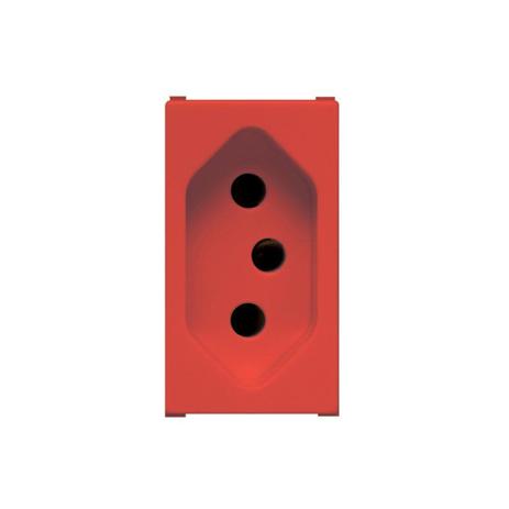 Módulo Tomada 10a Ilus Vermelho - Siemens Menor preço em Módulo Tomada 10a Ilus Vermelho - Siemens