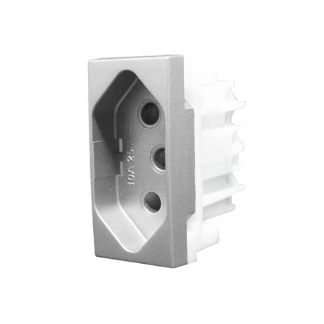 Módulo Tomada 10A Inova Pro Class Titanium 85559 Alumbra Menor preço em Módulo Tomada 10A Inova Pro Class Titanium 85559 Alumbra