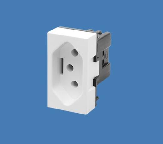 Módulo Tomada 2P + T 10A 250V Linha Evidence ou Modulare - FAME Menor preço em Módulo Tomada 2P + T 10A 250V Linha Evidence ou Modulare - FAME