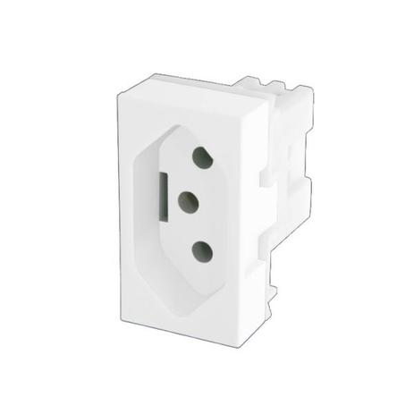 Módulo Tomada 2P+T 10A/250V Modulare/Evidence 1427 - FAME Menor preço em Módulo Tomada 2P+T 10A/250V Modulare/Evidence 1427 - FAME
