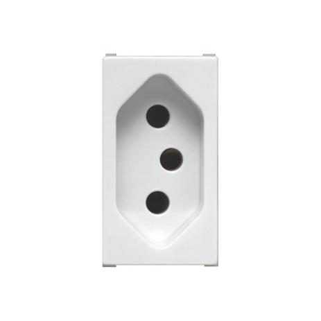 Módulo Tomada 2p+T 10a Ilus Branco - Siemens Menor preço em Módulo Tomada 2p+T 10a Ilus Branco - Siemens