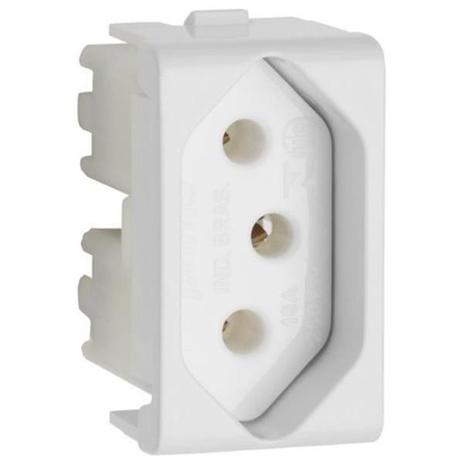 Modulo tomada 2p+t 20a 250v branco - Schneider Menor preço em Modulo tomada 2p+t 20a 250v branco - Schneider