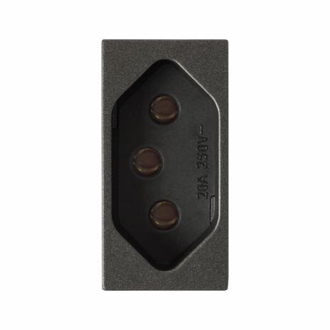 Módulo Tomada 4X2 Vivace 2P+TNBR20A Carbono Siemens Menor preço em Módulo Tomada 4X2 Vivace 2P+TNBR20A Carbono Siemens