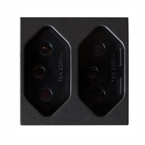 Módulo Tomada 4X2 Vivace Dupl+TNBR 10A Carbono Siemens Menor preço em Módulo Tomada 4X2 Vivace Dupl+TNBR 10A Carbono Siemens