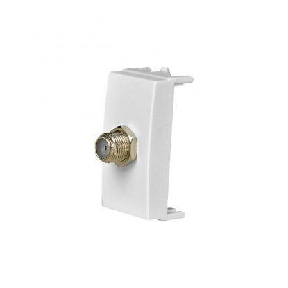 Modulo Tomada Antena Coaxial 75ohms Margirius Sleek Branco - 16044 Menor preço em Modulo Tomada Antena Coaxial 75ohms Margirius Sleek Branco - 16044