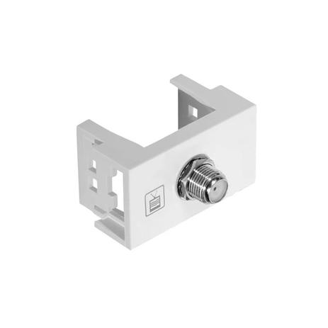 Módulo Tomada Antena TV Coaxial Branco Modulare Fame Menor preço em Módulo Tomada Antena TV Coaxial Branco Modulare Fame