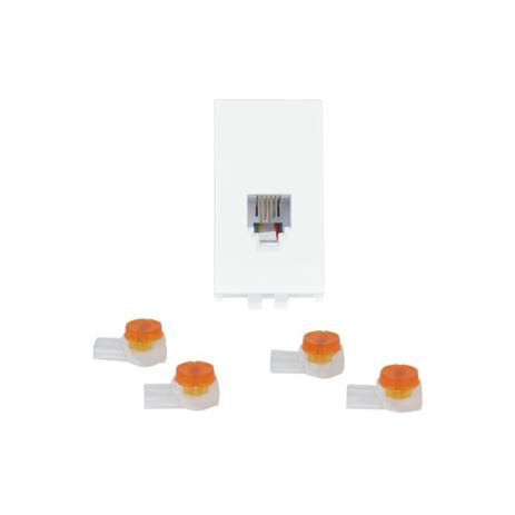 Módulo Tomada para Telefone Padrão Americano Rj11 Imperia Branco - Iriel Menor preço em Módulo Tomada para Telefone Padrão Americano Rj11 Imperia Branco - Iriel