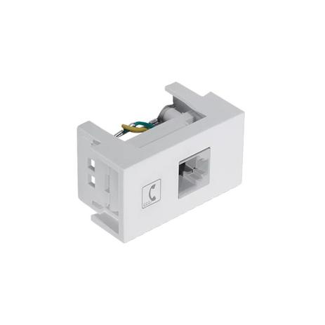 Módulo Tomada RJ11 Branco Modulare Fame Menor preço em Módulo Tomada RJ11 Branco Modulare Fame