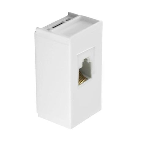 Módulo Tomada RJ11 Branco Slim Ilumi Menor preço em Módulo Tomada RJ11 Branco Slim Ilumi