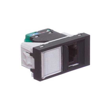 Módulo Tomada RJ45 8 Fios Preto Orion Schneider Menor preço em Módulo Tomada RJ45 8 Fios Preto Orion Schneider