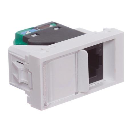 Módulo Tomada RJ45 CAT-5E 8 Fios Branco Orion Schneider Menor preço em Módulo Tomada RJ45 CAT-5E 8 Fios Branco Orion Schneider