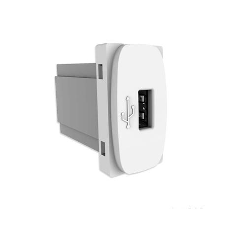 Módulo tomada USB bivolt Gracia branco Alumbra Menor preço em Módulo tomada USB bivolt Gracia branco Alumbra