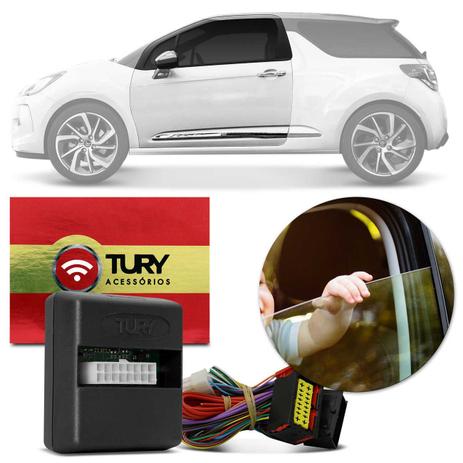 Módulo Vidro Elétrico Citroen DS3 2013 A 2016 2 Portas Antiesmagamento PlugPlay Tury PRO 2.4 BI Menor preço em Módulo Vidro Elétrico Citroen DS3 2013 A 2016 2 Portas Antiesmagamento PlugPlay Tury PRO 2.4 BI