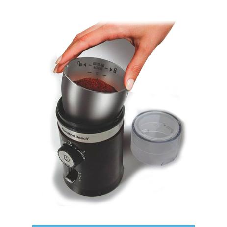 Moedor De Café E Temperos Hamilton Beach Ajustável 150W Preto Menor preço em Moedor De Café E Temperos Hamilton Beach Ajustável 150W Preto