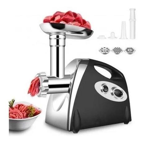 Moedor De Carne Elétrico Triturador Funil Linguiça Kibe - BellaRosa Menor preço em Moedor De Carne Elétrico Triturador Funil Linguiça Kibe - BellaRosa