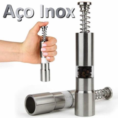 Moedor de pimenta e sal aço inox 15cm CBRN01392 - Commerce brasil é boa?