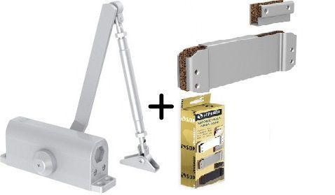 Mola aérea + suporte para porta de vidro soprano prata Menor preço em Mola aérea + suporte para porta de vidro soprano prata