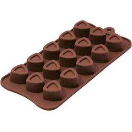 Molde de silicone para chocolate formato triangulo - Ou (Cód. 7397) Menor preço em Molde de silicone para chocolate formato triangulo - Ou (Cód. 7397)
