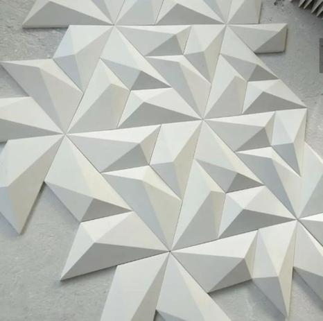 Fabrica De Gesso 3d Placas Decorativas De Gesso 3d Ondulado Valor Do M R 38 00