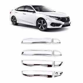 Moldura Aplique Capa Maçaneta Cromada Honda Civic Menor preço em Moldura Aplique Capa Maçaneta Cromada Honda Civic
