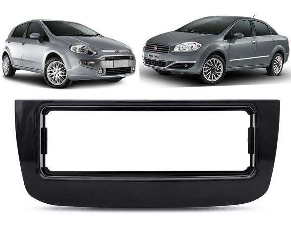 Menor preço em Moldura De Painel 1 Din Fiat Punto 2012 2013 2014 2015 2016 2017 Linea 2015 2016 - Para CD MP3 - Padrão Original - Autoplast