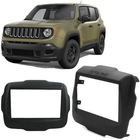 Moldura De Painel 2 Din Para Aparelho Original Jeep Renegade - Autoplast Menor preço em Moldura De Painel 2 Din Para Aparelho Original Jeep Renegade - Autoplast