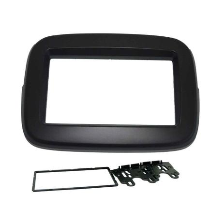 Moldura de Painel Fiamon 2 DIN Fiat Mobi Preta Menor preço em Moldura de Painel Fiamon 2 DIN Fiat Mobi Preta