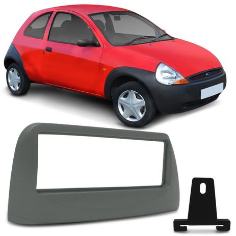 Moldura do Painel 1 Din Ford Ka 2000 e 2001 Cinza Encaixe Sob Medida Acabamento Impecável - Ludovico Menor preço em Moldura do Painel 1 Din Ford Ka 2000 e 2001 Cinza Encaixe Sob Medida Acabamento Impecável - Ludovico