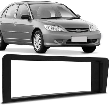 Moldura do Painel 1 Din Honda Civic 2001 a 2003 Preta Excelente Acabamento Encaixe Sob Medida - Ludovico Menor preço em Moldura do Painel 1 Din Honda Civic 2001 a 2003 Preta Excelente Acabamento Encaixe Sob Medida - Ludovico