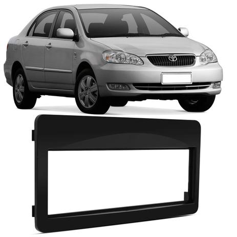Moldura do Painel 1 Din Toyota Corolla 2003 a 2007 Preta Excelente Acabamento Encaixe Sob Medida - Ludovico Menor preço em Moldura do Painel 1 Din Toyota Corolla 2003 a 2007 Preta Excelente Acabamento Encaixe Sob Medida - Ludovico