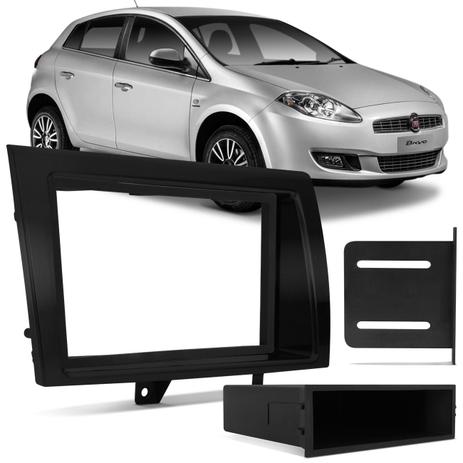 Moldura do Painel 2 Din 1 Din Fiat Bravo 2012 a 2016 Black Piano Porta Objetos Encaixe Sob Medida - Ludovico Menor preço em Moldura do Painel 2 Din 1 Din Fiat Bravo 2012 a 2016 Black Piano Porta Objetos Encaixe Sob Medida - Ludovico