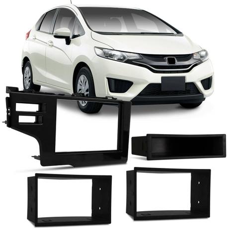 Moldura do Painel 2 Din 1 Din Japonês Chinês Fit 2015 a 2018 Preto Black Piano para DVD Multimídia - Ludovico é boa?