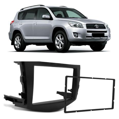 Moldura do Painel 2 Din Toyota RAV4 2006 2007 2008 2009 2010 2011 2012 Preto Padrão Japonês Chinês - Ludovico Menor preço em Moldura do Painel 2 Din Toyota RAV4 2006 2007 2008 2009 2010 2011 2012 Preto Padrão Japonês Chinês - Ludovico