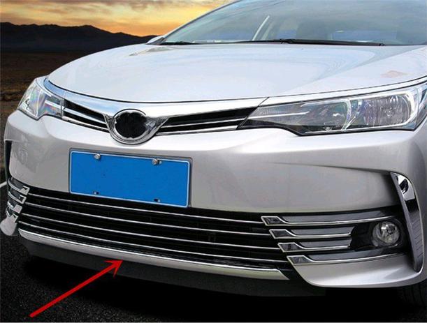 Moldura Friso Cromado grade Bumper Frontal Toyota Corolla Menor preço em Moldura Friso Cromado grade Bumper Frontal Toyota Corolla