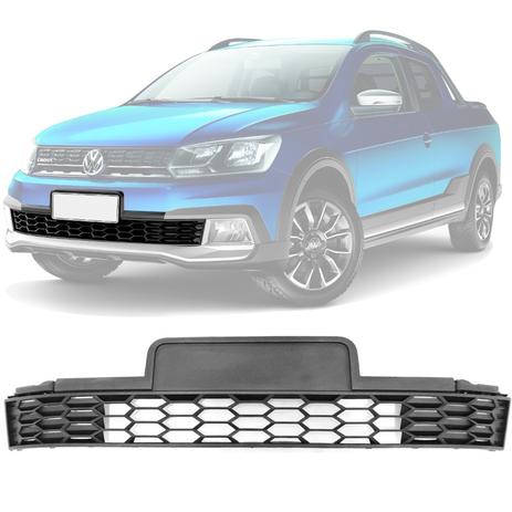 Moldura Grade Parachoque Central Original Saveiro Cross G7 2017 2018 2019 - Vw - original Menor preço em Moldura Grade Parachoque Central Original Saveiro Cross G7 2017 2018 2019 - Vw - original
