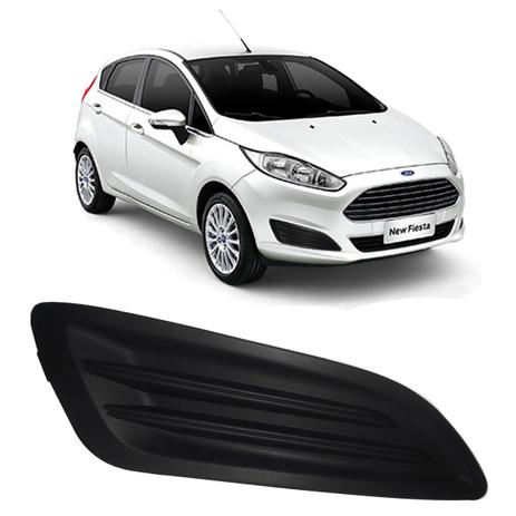 Moldura Grade Parachoque New Fiesta 2014 2015 2016 2017 Sem Furo Lado Direito - Blawer Menor preço em Moldura Grade Parachoque New Fiesta 2014 2015 2016 2017 Sem Furo Lado Direito - Blawer