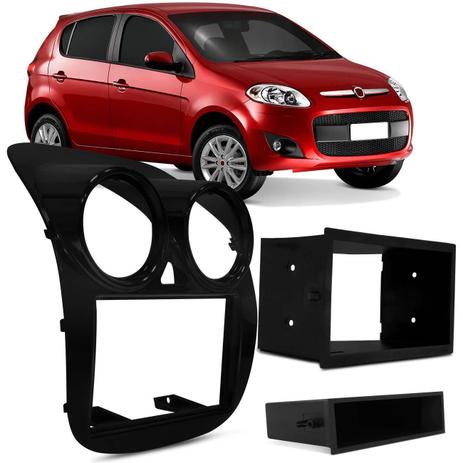 Moldura Painel 1 e 2 DIN Novo Palio 12 a 15 Preta Porta Objetos Chinês - Ludovico é boa?